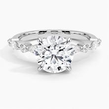 Versailles Half-Coverage Diamond Engagement Ring