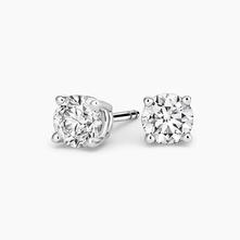 Perfect 4-Prong Certified Lab Diamond Stud Earrings 