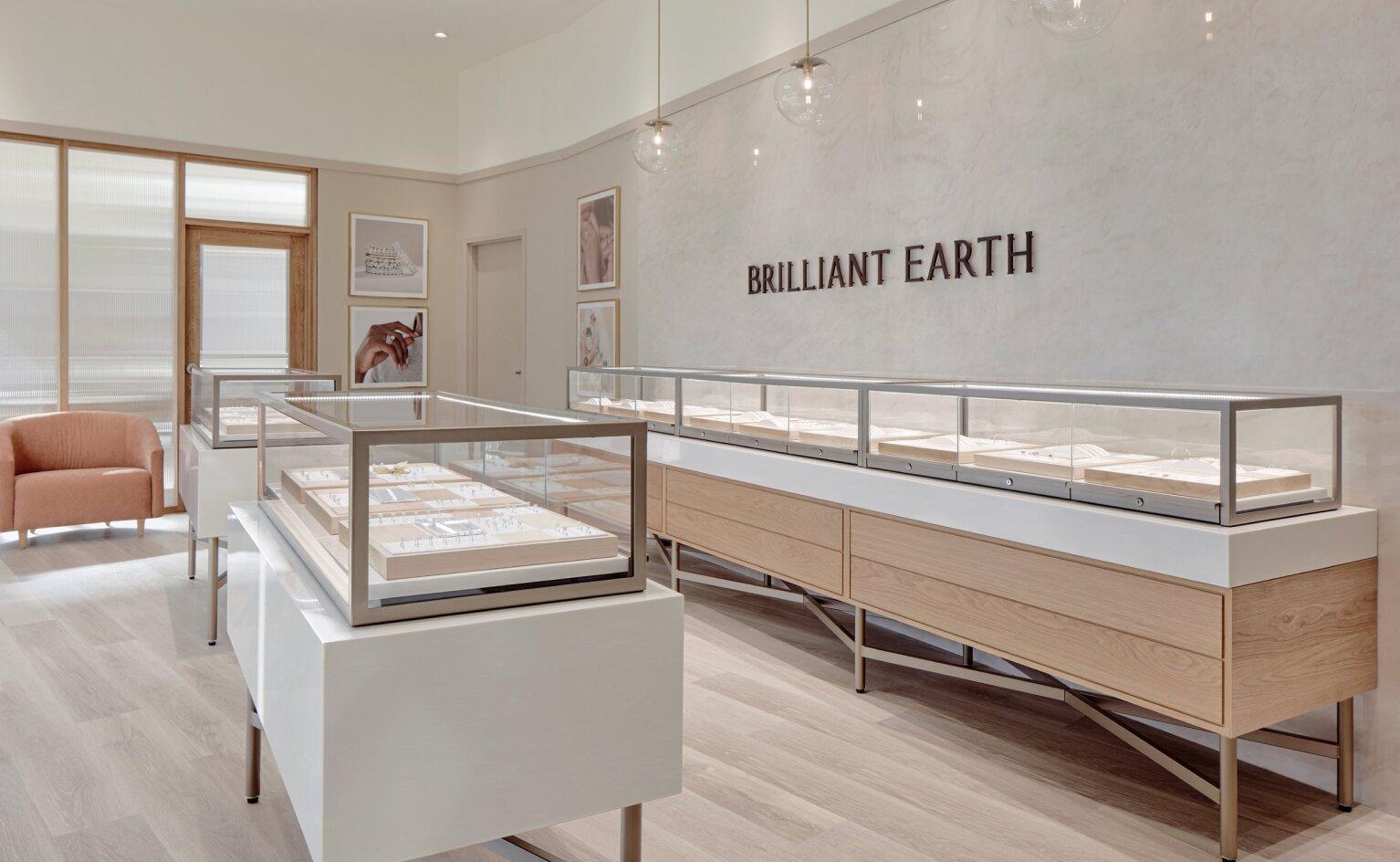 Brilliant Earth showroom located in Santa Monica, California.