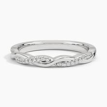 Petite Twisted Vine Diamond Wedding Ring