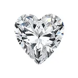 Loose lab heart diamond