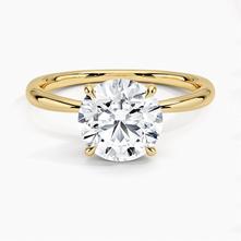 Freesia Solitaire Diamond Engagement Ring