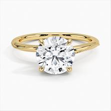 Adorned Camellia Milgrain Diamond Ring