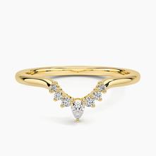 Lunette Diamond Wedding Ring