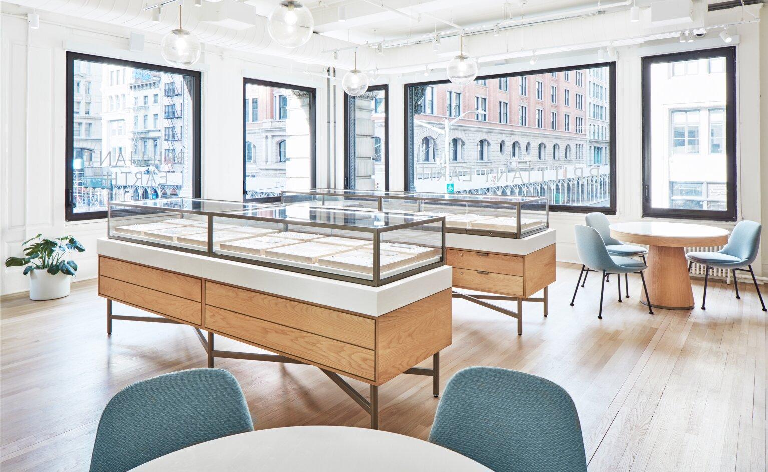 Brilliant Earth showroom located in Flatiron, New York.