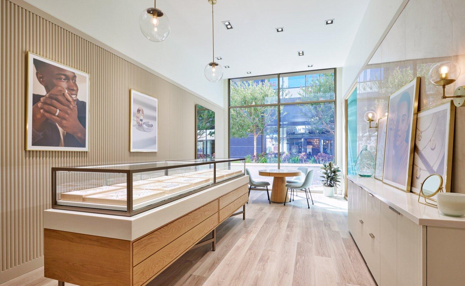 Brilliant Earth showroom located in Walnut Creek, California.