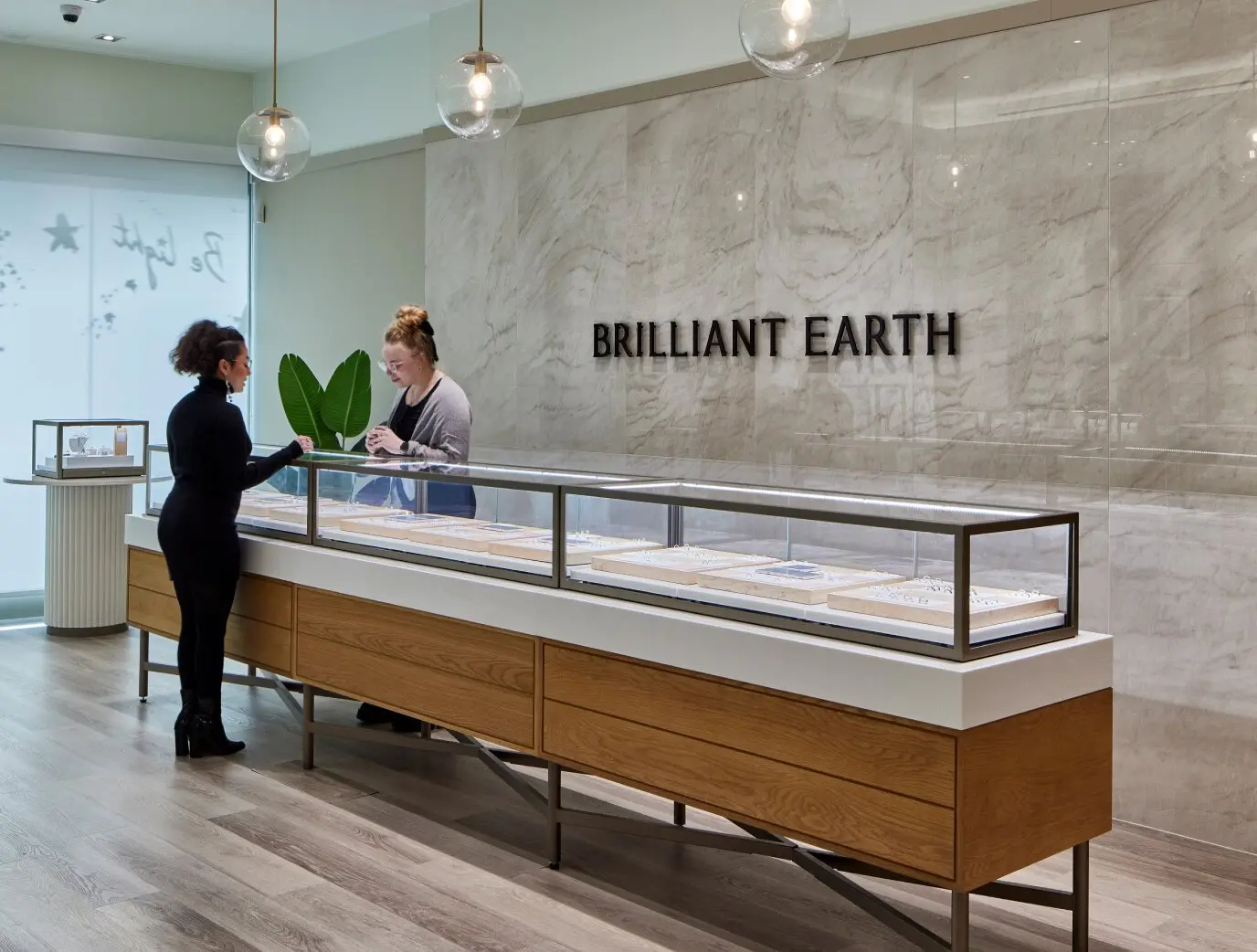 Brilliant Earth showroom located in West Hollywood in Los Angeles, California.