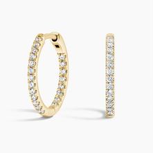 Extra Small Perfect Hoop Diamond Earrings