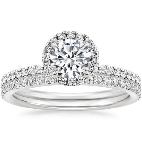 18K White Gold Waverly Diamond Bridal Set (2/3 ct. tw.)