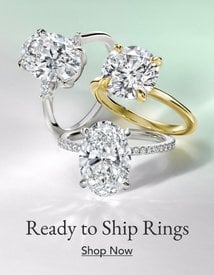 Ready to ship engagement rings.