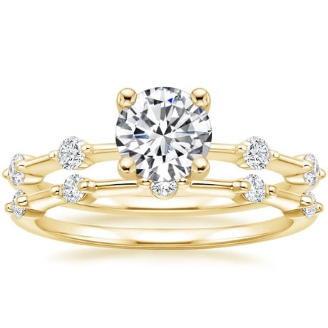 18K Yellow Gold Aimee Diamond Bridal Set