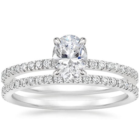 18K White Gold Luxe Viviana Diamond Bridal Set (1/2 ct. tw.)