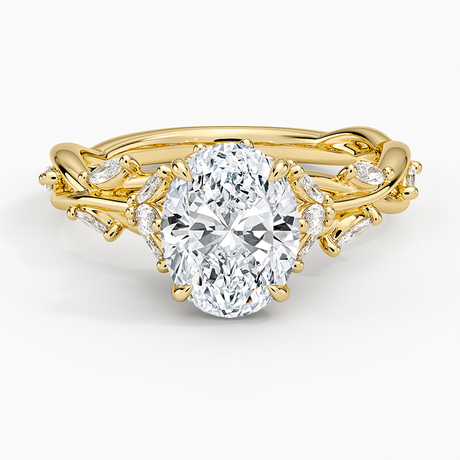 Secret Garden - Leaf and Vine Engagement Ring