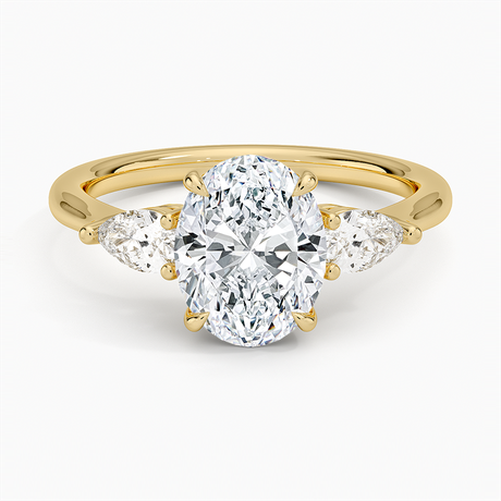 Opera Diamond Three Stone Engagement Ring