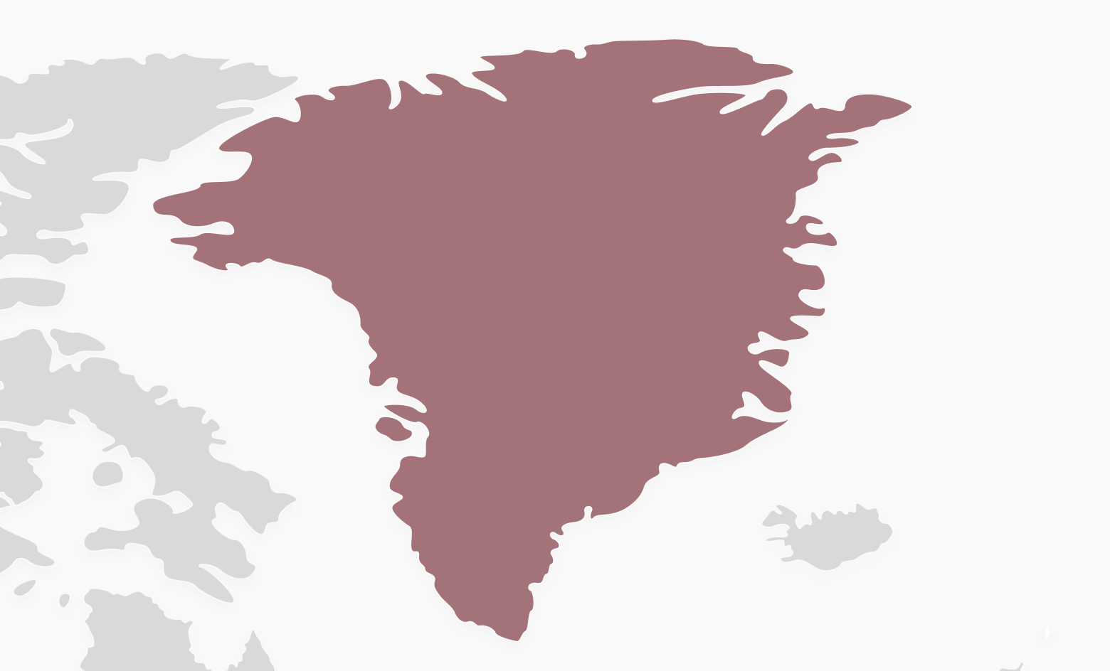 Map of Greenland